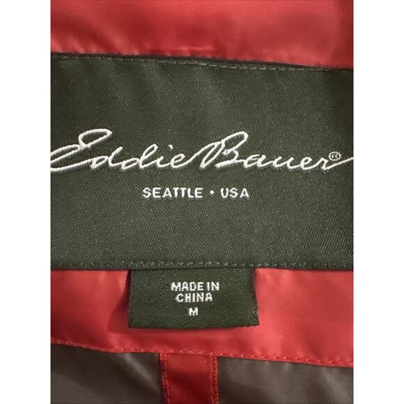 Eddie Bauer Women's M Goose Down Red Puffer Quilted Vest EB550 - Picture 3 of 5